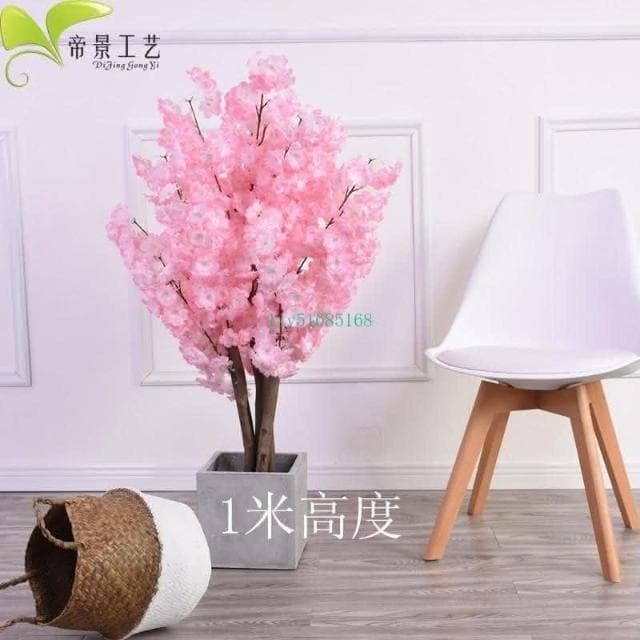 精選  浪漫粉色櫻花 大型 多花仿真花樹 盆景 落地 盆栽 人造植物 景觀 造型園林 假數 假花 仿真樹 仿真花