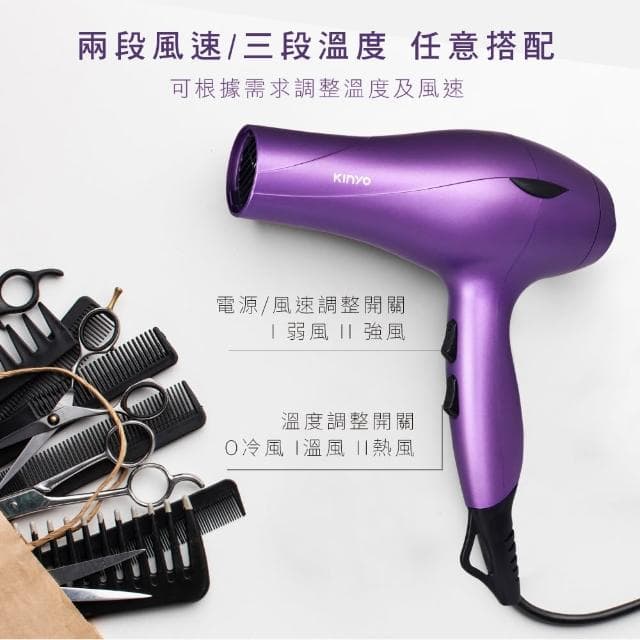 【KINYO】★官方直營★保濕負離子專業吹風機(KH-189)