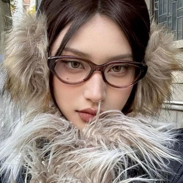 【EMMA SUE】貓眼眼鏡 貓框眼鏡 復古眼鏡 眼鏡 鏡框 輕量鏡架 無度數眼鏡 附眼鏡盒 鏡架 茶色鏡框 素顏神器 女生禮物