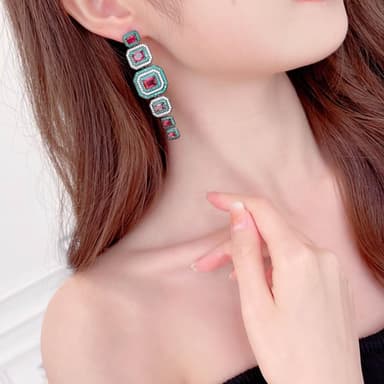 【EMMA SUE】抗過敏耳環 鋯石 鑽石耳環 復古耳環 歐美風 純銀耳環 氣質耳環 復古 飾品 耳環 女生耳環 鋯石耳環 純銀耳針