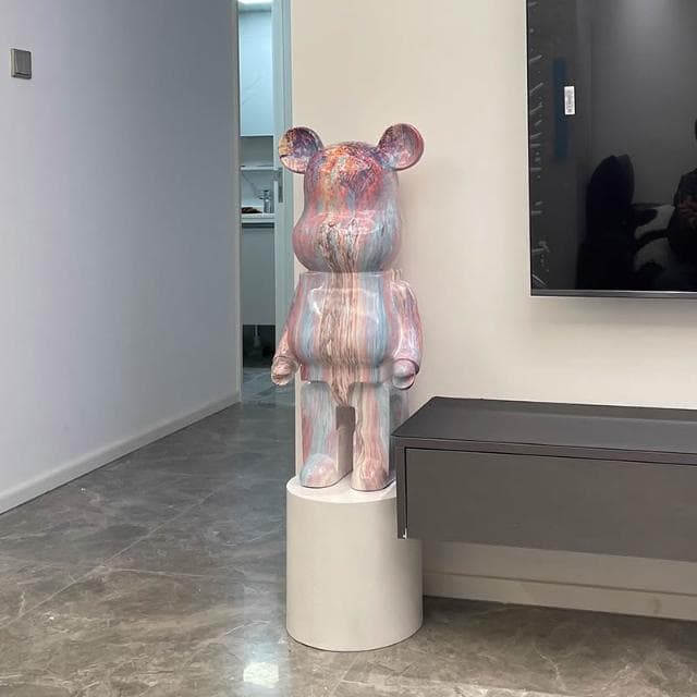 桃甜也居家生活 網紅暴力熊存錢筒落地大擺飾客廳家居電視櫃裝飾新家喬遷新居禮品