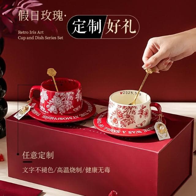 定制新婚禮品套裝送新人新娘閨蜜結婚禮物餐具實用禮品對杯紀念日