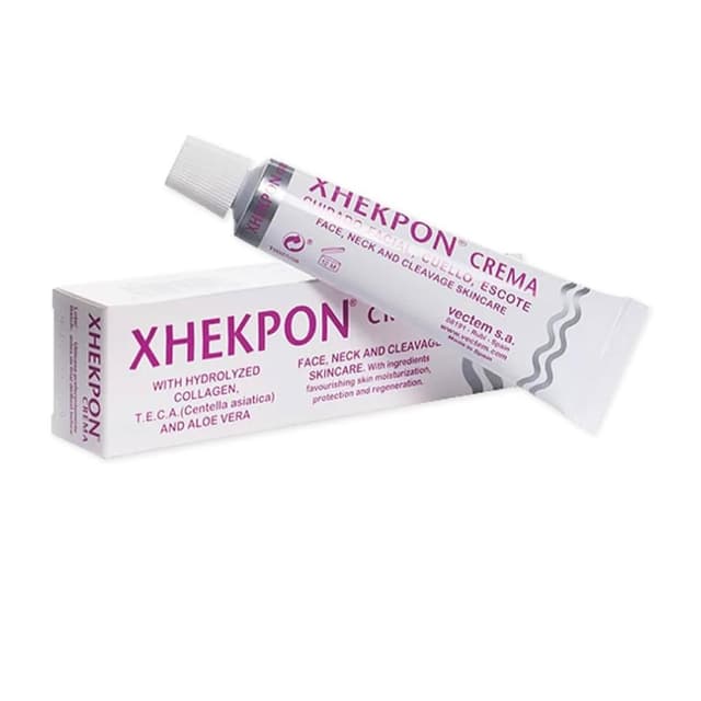 【Xhekpon】西班牙Vectem-頸部潤澤美頸霜40ml/盒(臉部肩頸身體保養,熟齡肌膚修護乳液頸紋霜)