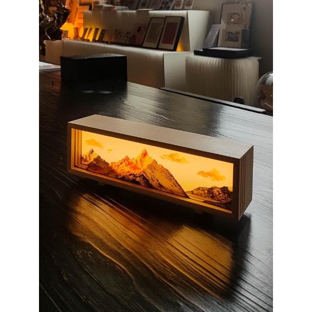 日照金山氛圍燈生日禮物情人節新婚禮品喬遷新居擺件電視櫃小夜燈