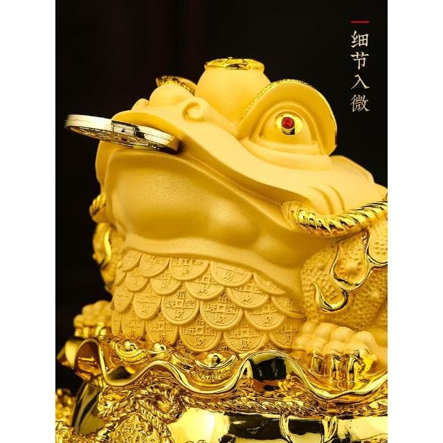 金蟾招財擺件三足金蟬八方來財前臺辦公室裝飾店鋪收銀臺開業禮物