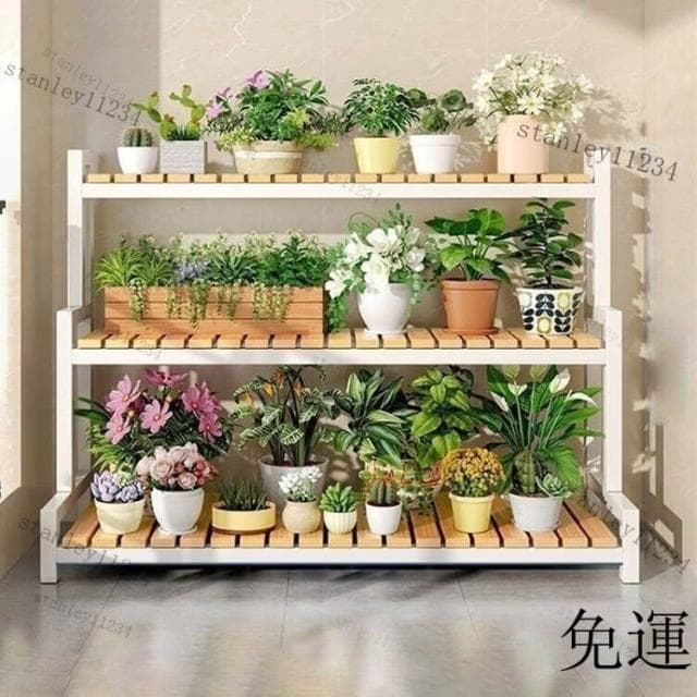💖花盆架盆栽架子 花盆架 植物架 盆栽架子 2024新款花架可移動帶輪置物架階梯客廳落地式多層花架子陽臺室外
