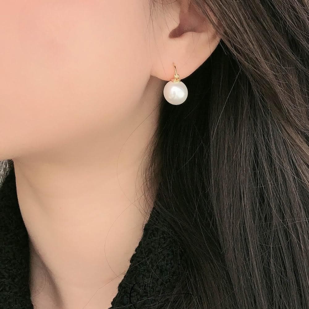 希西小包商 Clacci 925純銀 法式珍珠耳環 耳扣耳環 法式耳環簡約優雅情人節禮物生日禮物 C175