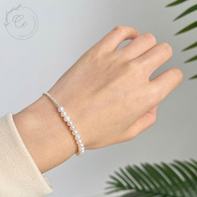 希西小包商 Clacci 925純銀 珍珠手鍊 珍珠戒指 純銀手鍊戒指韓系簡約氣質情人節禮物生日禮物 C165