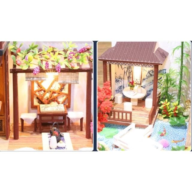大旺小舖:diy袖珍娃娃屋材料包小屋桃源庭 生日結婚母親節情人節聖誕交換禮物 實體店面