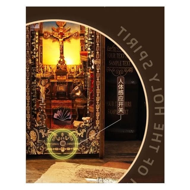 大旺小舖:diy袖珍娃娃屋材料包小屋聖約教堂 生日結婚母親節情人節聖誕交換禮物 實體店面