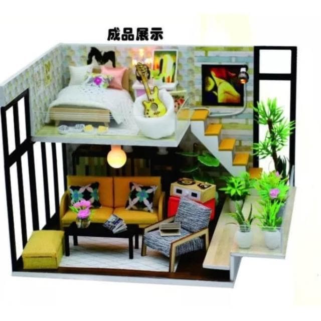 大旺小舖:台北現貨DIY袖珍娃娃屋小屋居家場景辛西婭的假日 生日結婚母親節情人節聖誕交換禮物 實體店面