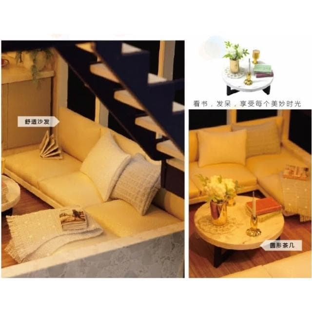 大旺小舖:台北現貨DIY小屋時光公寓 袖珍屋娃娃屋材料包 生日結婚母親節情人節聖誕交換禮物 實體店面