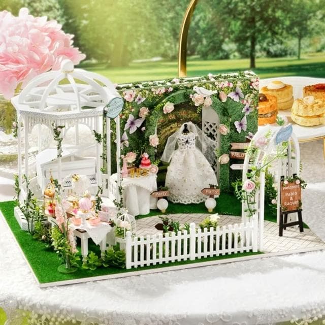 大旺小舖:DIY小屋袖珍屋娃娃屋材料包 期許相遇 生日結婚母親節情人節聖誕交換禮物 實體店面