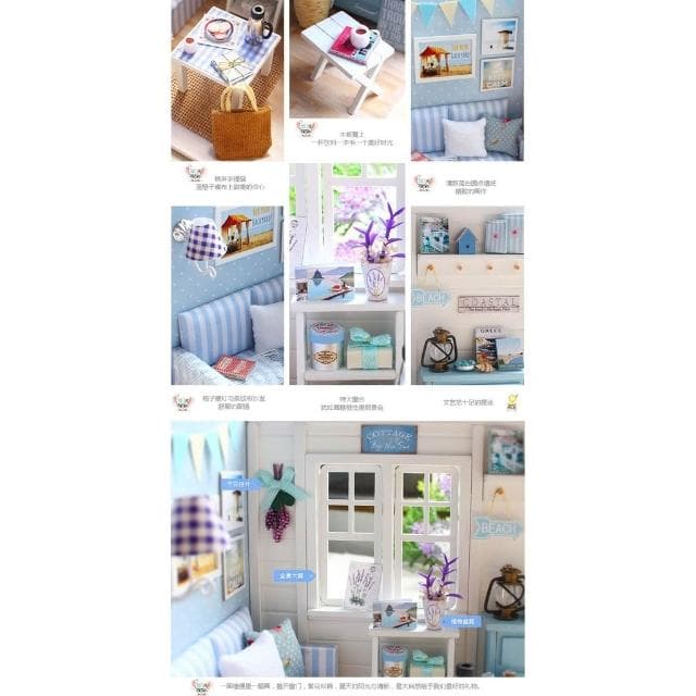 大旺小舖:DIY小屋袖珍屋娃娃屋材料包清新陽光 生日結婚母親節情人節聖誕交換禮物 實體店面