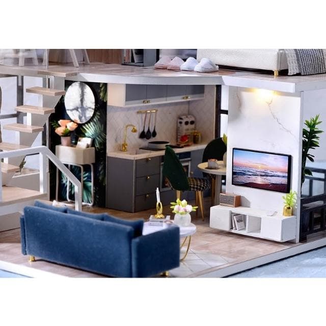 大旺小舖:台北現貨DIY小屋 愜意時光 袖珍屋娃娃屋材料包 現貨在台北當天寄 賣場上百款小屋可選 生日聖誕節交換禮物