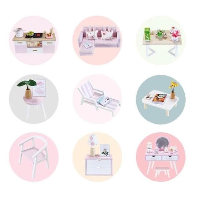 大旺小舖:DIY小屋 初戀 袖珍屋娃娃屋材料包 生日結婚母親節情人節聖誕交換禮物 實體店面