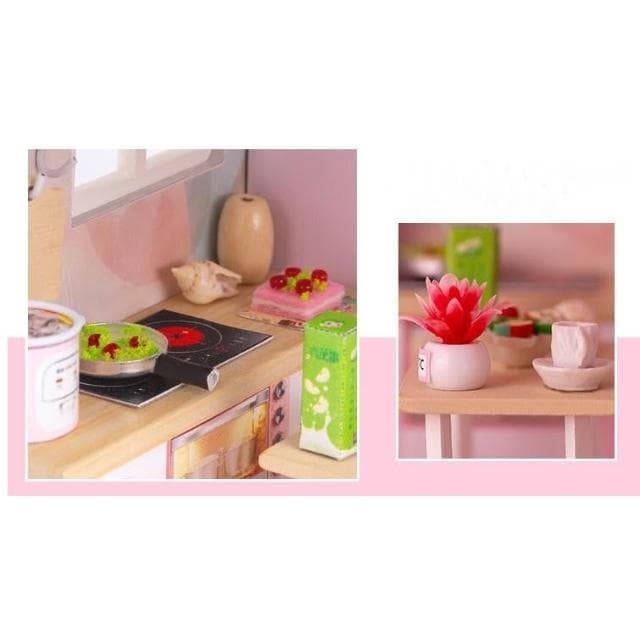 大旺小舖:DIY小屋 初戀 袖珍屋娃娃屋材料包 生日結婚母親節情人節聖誕交換禮物 實體店面