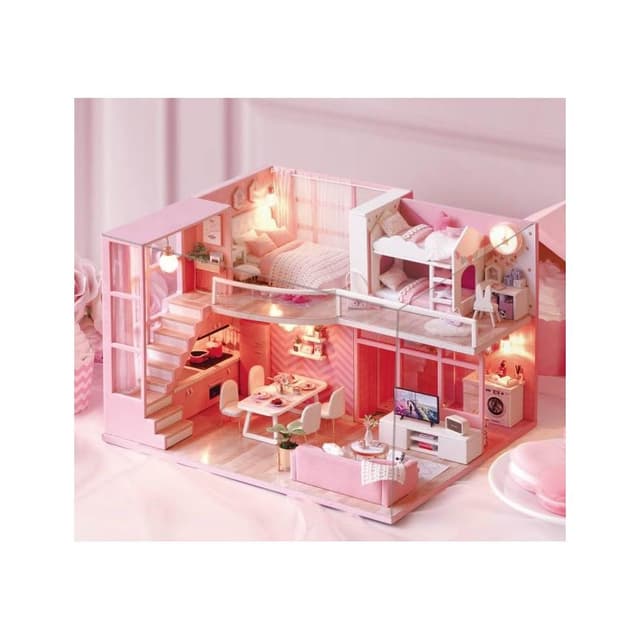 大旺小舖:DIY小屋 夢想天使 袖珍屋娃娃屋材料包 現貨在台北當天寄 賣場上百款小屋 生日結婚母親節情人節聖誕交換禮物