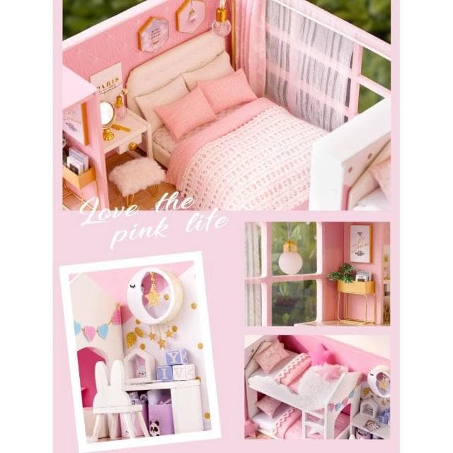 大旺小舖:DIY小屋 夢想天使 袖珍屋娃娃屋材料包 現貨在台北當天寄 賣場上百款小屋 生日結婚母親節情人節聖誕交換禮物