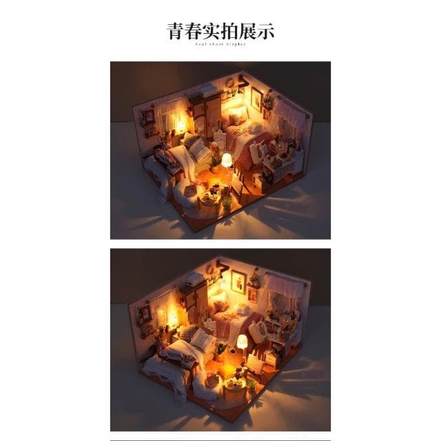 大旺小舖:DIY小屋伴我同行(女生款) 袖珍屋娃娃屋材料包 生日結婚母親節情人節聖誕交換禮物 實體店面