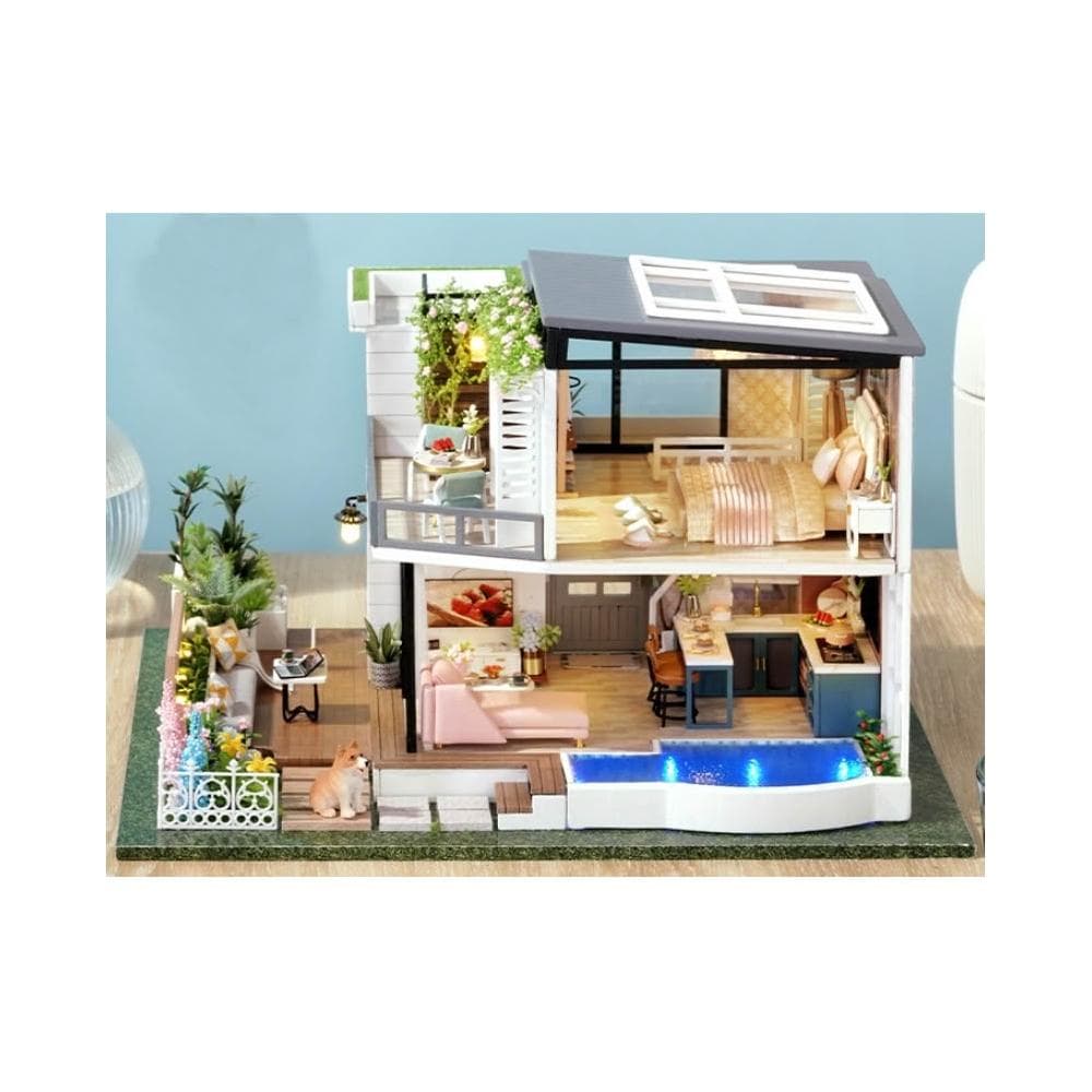 大旺小舖:DIY小屋西溪小居 袖珍屋娃娃屋材料包 生日結婚母親節情人節聖誕交換禮物 實體店面