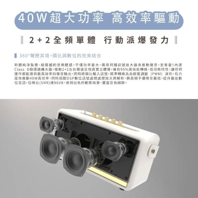 【SANSUI 山水】聲の魂 氣動Hi-Fi 藍牙音響 SOAIR 藍牙喇叭