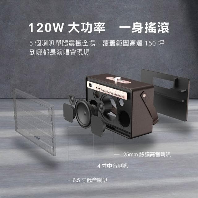 【AIWA 愛華】AIWA 愛華 藍牙喇叭/無線音響 唱歌/廣播/教學 一機多用 附雙麥克風 MI-X450 Pro ENIGMA