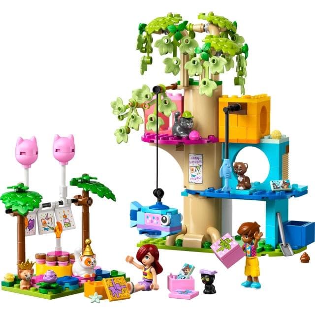 【LEGO 樂高】高雄天利鄭姐｜樂高 好朋友 Friends 系列 42666 貓咪生日派對和樹屋 動物模型