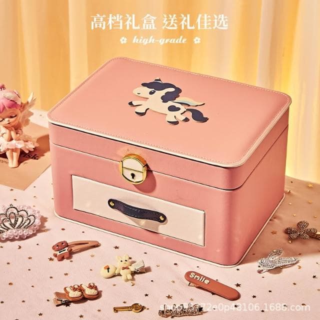免運 女孩兒生日禮物/兒童玩具盒子/女童6歲以上女生首飾盒