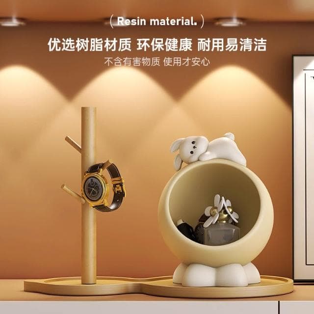 小熊置物架 玄關置物架 鑰匙收納 放鑰匙 玄關鑰匙收納 置物架 桌麵擺件 玄關擺飾 喬遷 禮品