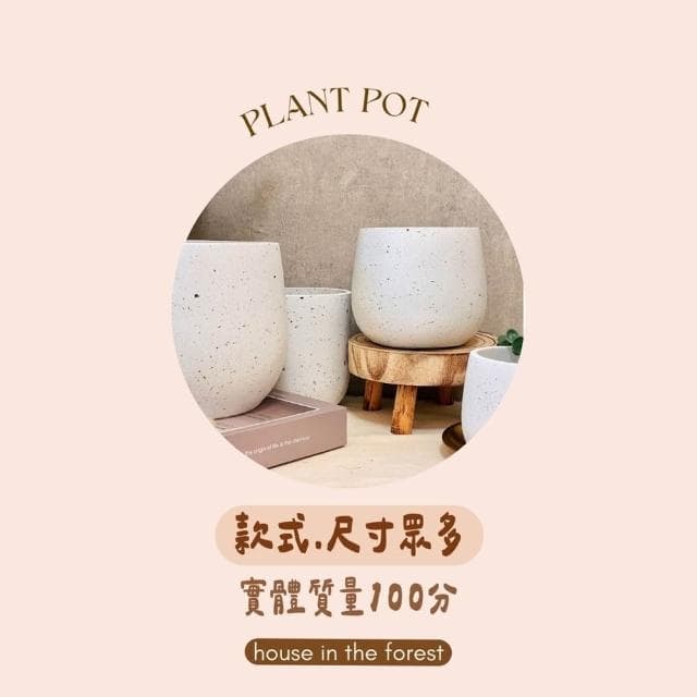 水泥盆 仿水磨石橢圓盆 水泥材質花盆 北歐風盆栽 觀葉植物適用 水磨石紋理 多肉專用盆