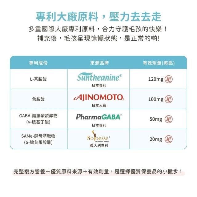 【汪喵星球】情緒好放鬆保養粉 30G(放鬆心情 減緩壓力 貓咪保健品 貓咪保養品)