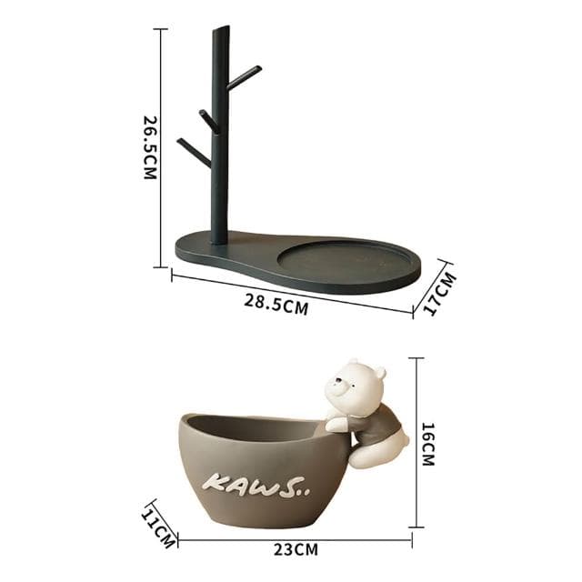 元寶入戶鞋櫃玄關鑰匙置物架收納擺件門口客廳家居裝飾品喬遷禮品