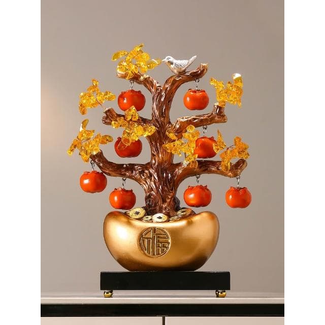 新中式招財鹿發財樹搖錢樹元寶擺件辦公室裝飾品開業喬遷禮物禮品