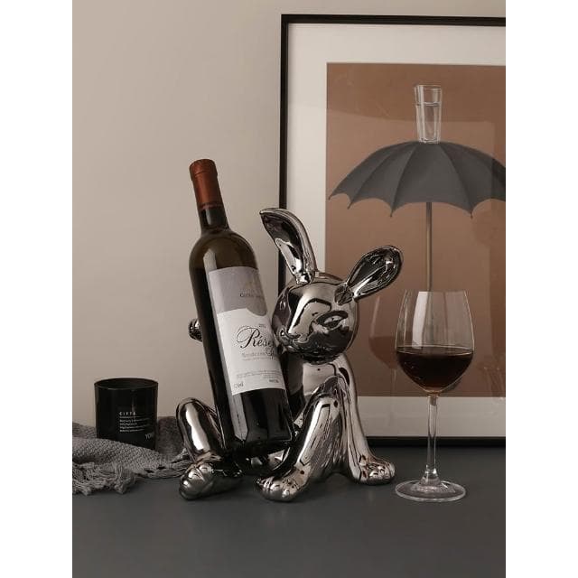 北歐創意兔子酒架酒櫃裝飾品擺件結婚禮物搬家喬遷新居禮品