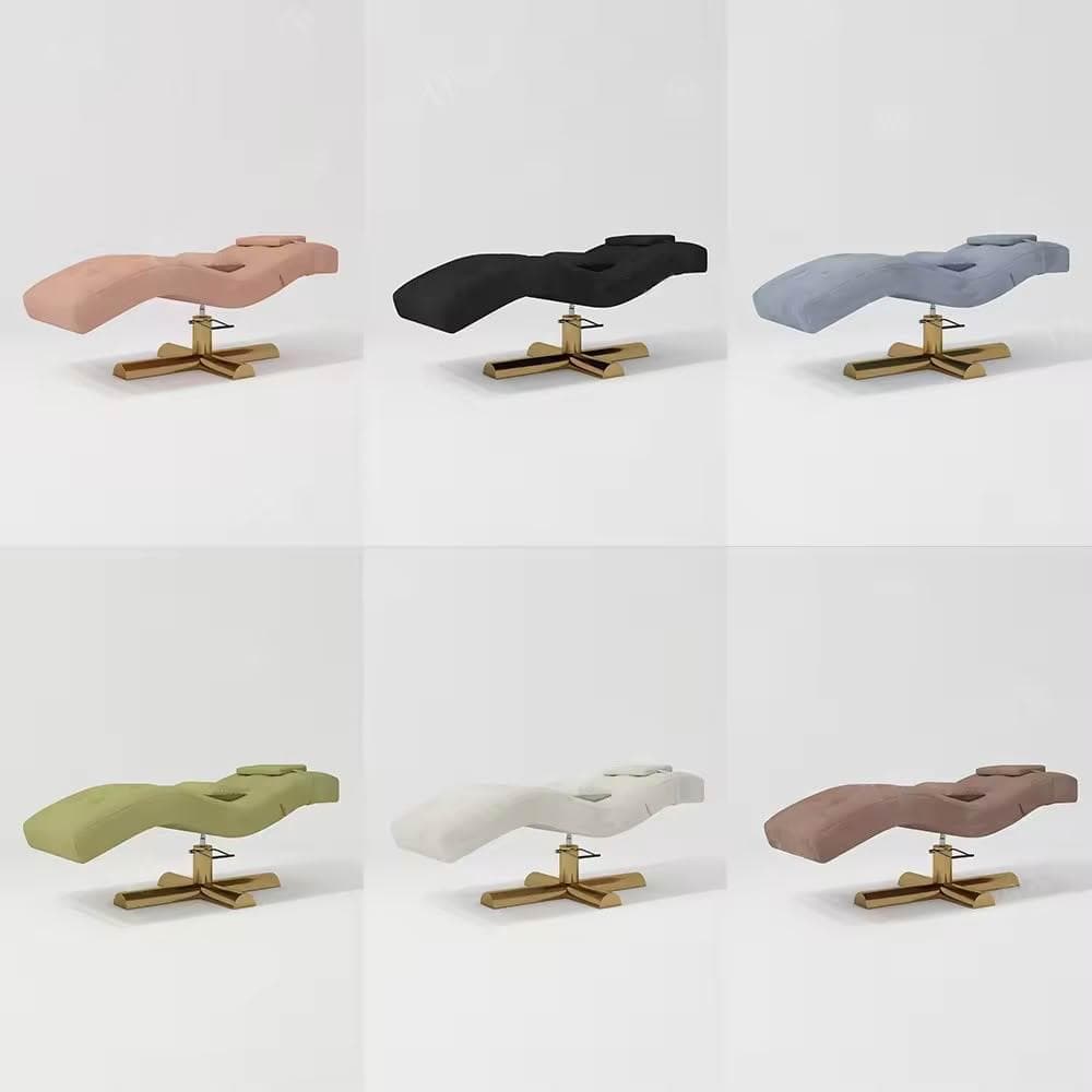 新款美容床美容院專用Spa按摩床S形美甲美睫床面部床頭部可調節