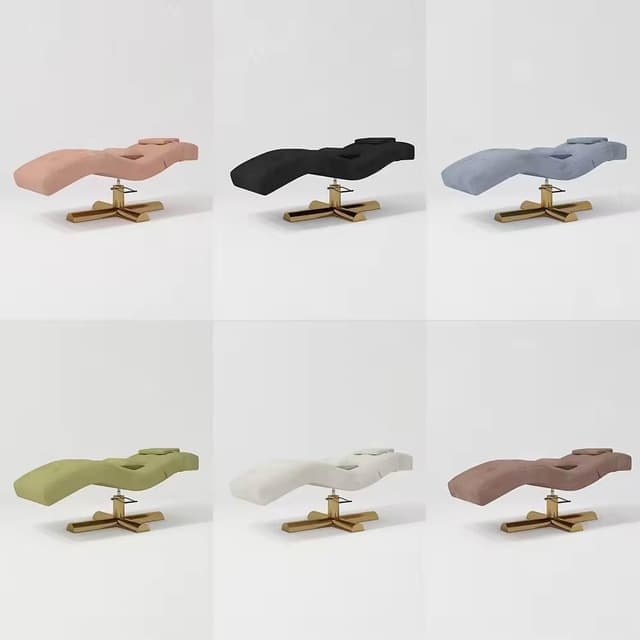 新款美容床美容院專用Spa按摩床S形美甲美睫床面部床頭部可調節