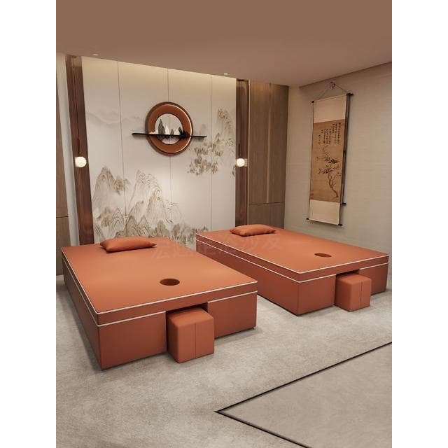 泰式足療按摩床一體美容院采耳沙發床SPA足療理療洗浴推拿踩背床