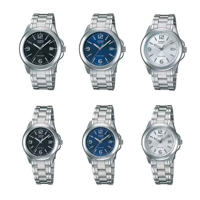 【CASIO 卡西歐】KARAFURU CASIO石英錶對錶 復古圓面造型超優質感設計款 情侶對錶生日禮物 MTP-1215A_LTP-1215A