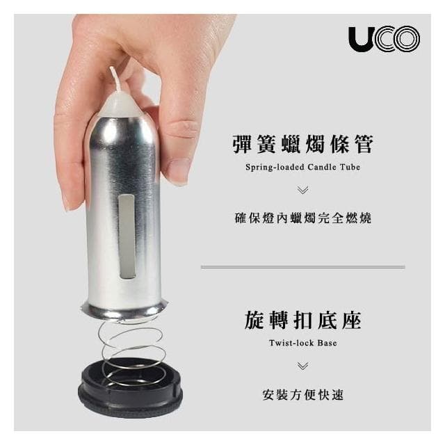 美國 UCO 拋光款蠟燭營燈  露營小站 ORIGINAL CANDLE LANTERN CLASSICS 拋光蠟燭燈