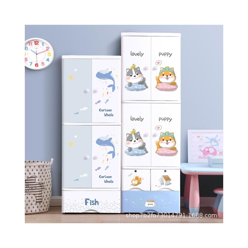 兒童衣櫃加厚寶寶抽屜式收納櫃塑膠簡約收納櫃子儲物櫃嬰兒整理箱