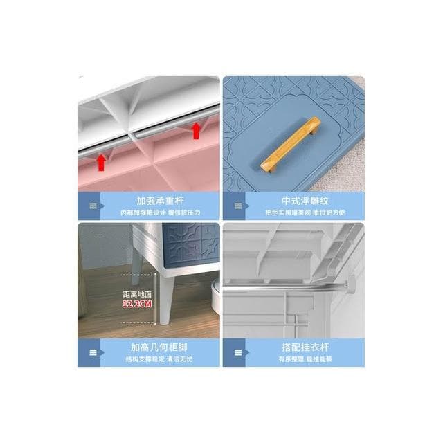 抽屜式收納櫃子寶寶衣櫃塑膠簡易儲物櫃嬰兒童玩具衣服五鬥整理箱