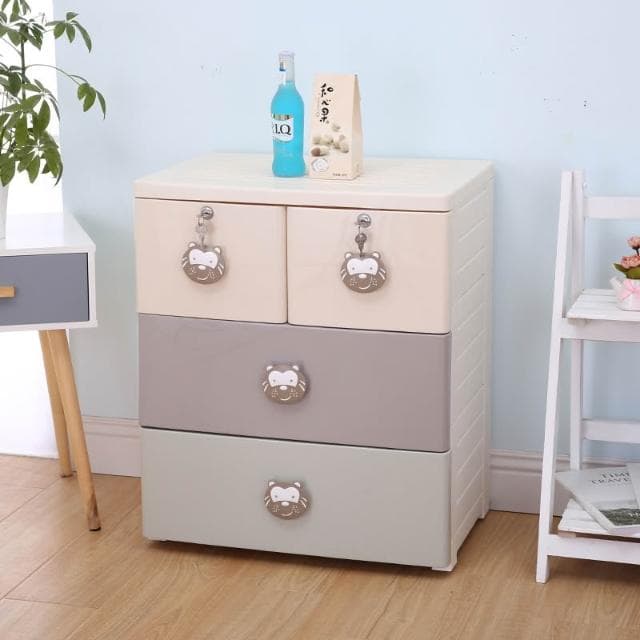 廠家加厚抽屜式收納櫃五層寶寶塑膠嬰兒童儲物櫃衣櫃批發五斗櫃子