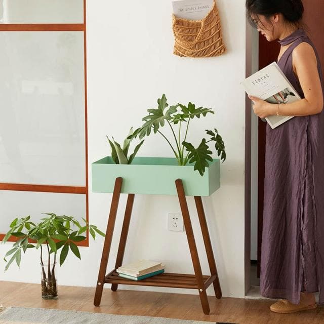 花架落地室內日式客廳花盆托架陽臺植物擺放置物架綠蘿盆栽花架子