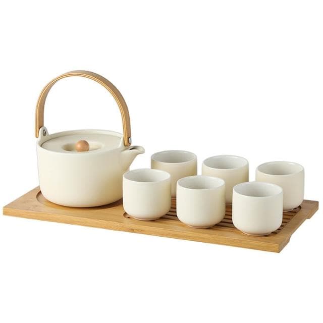茶具套裝家用功夫茶壺陶瓷下午茶奶油風客廳茶盤喝茶泡茶禮品送禮