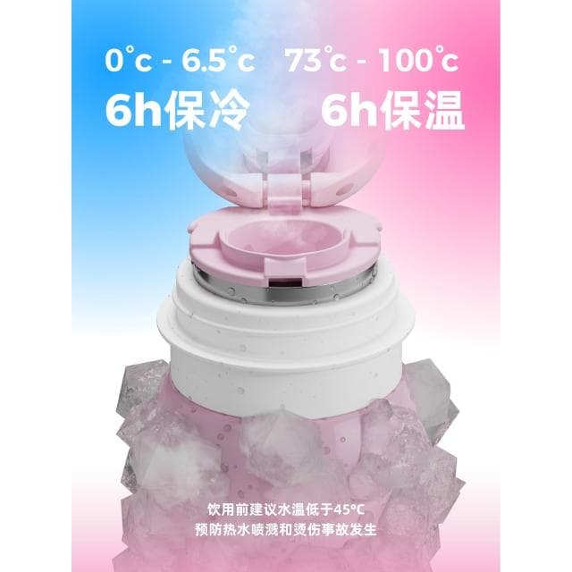 覽萌LaneMouen大容量保溫杯316女高顏值水杯生日禮物38女神節婦女