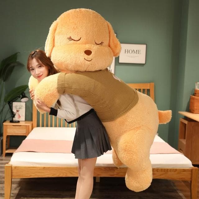 大號趴趴狗女生睡覺抱枕公仔毛絨玩具狗娃娃玩偶抱抱狗熊生日禮物