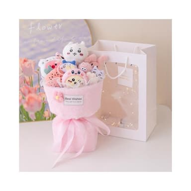 chiikawa吉伊烏薩奇小八花束生日禮物玩偶跨境毛絨玩具