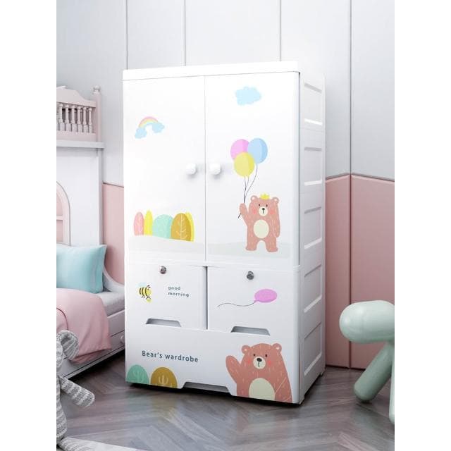特大號65cm加厚寶寶兒童衣櫃收納櫃塑膠簡易儲物櫃嬰兒衣服整理箱