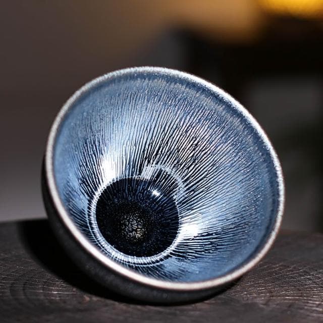 建陽百花建盞茶杯純手工銀毫茶盞主人杯陶瓷單個品茗杯窯變茶具碗